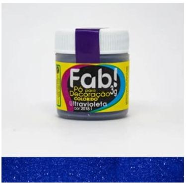 Imagem de Pó Fab Ultravioleta 3g - Pó Para Decoração Bolo/confeitaria