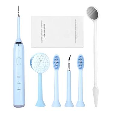 Imagem de Removedor De Tártaro Dental Facial Elétrico - 6 Acessórios (Azul)