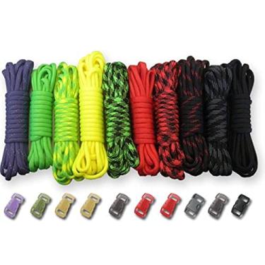 Imagem de Paracord Planet Kit de artesanato de paracord tipo III de 250 kg com fivelas (zumbi)