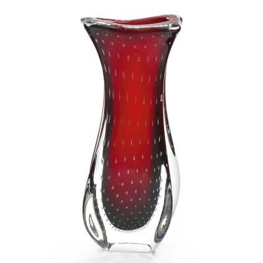 Imagem de Vaso Em Cristal Murano Vermelho - São Marcos 42Cm