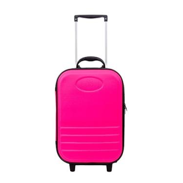 Imagem de Mala de Viagem de Bordo 10KG Com Rodinhas Medidas Anac Rosa