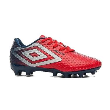 Imagem de Chuteira campo umbro warskin - infantil, Cor: Vermelho, Tamanho: 33