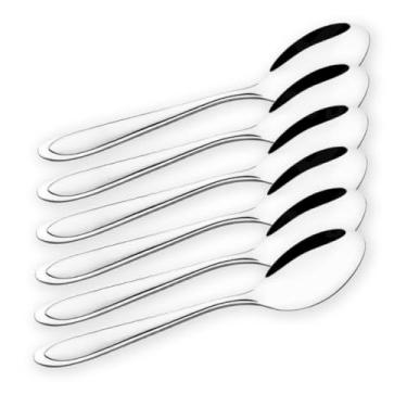 Imagem de Jogo de Talheres Garfo Faca e Colher Inox Restaurante Buffet 300pçs Original (Colher de Mesa)