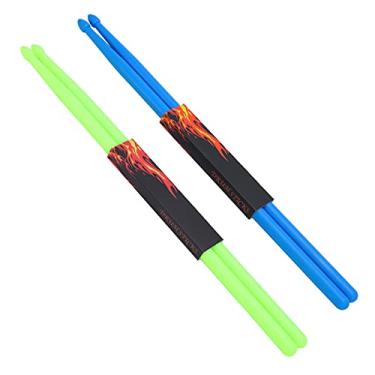 Imagem de Bastões de bateria material de nylon baquetas antiderrapantes em forma de lágrima cabeça de baqueta de banda profissional performances de bateria para bateria eletrônica acústica 41,5 x 2 x 2 cm