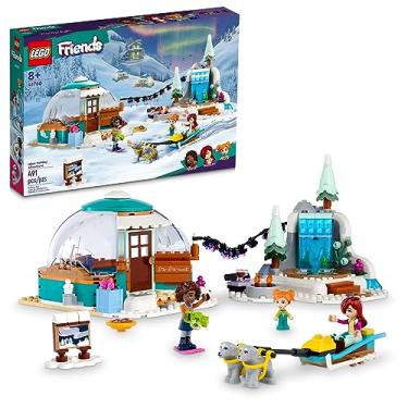 Imagem de LEGO Friends Igloo Holiday Adventure 41760 Building Toy Set for Ages 8+, with 3 Dolls, 2 Dog Characters, A Winter Themed Gift for Kids 8-10 Who Love Snowy Adventures, Dog Sledding and Pretend Play