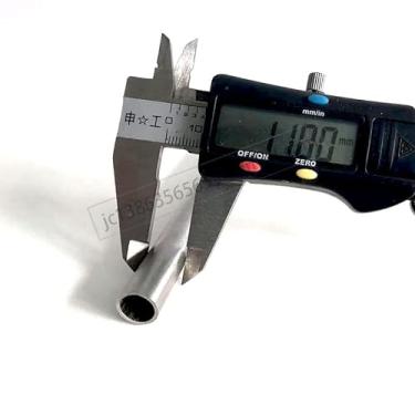 Imagem de Tubo de aço 11 mm tubo de aço cardon 1/2 tubo de aço sem costura 1/4 tubo de aço tubo de metal de 10 mm tubo redondo tubos de aço 9 mm banheira de 1 polegada (OD11mmID5mm, L20cm)