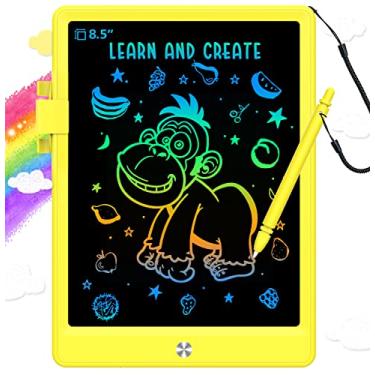 Imagem de BUKEBU Brinquedos infantis para meninos de 3 a 6 anos, tablet de escrita LCD, quadro de rabisco, mesa de desenho eletrônico, blocos de desenho, presentes de viagem para crianças de 3, 4, 5, 6 e 7 anos