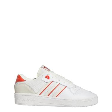 Imagem de adidas Tênis masculino Rivalry Low, Branco/Vermelho., 11