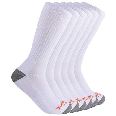 Imagem de Timberland PRO Pacote com 6 meias masculinas de cano médio, White, G