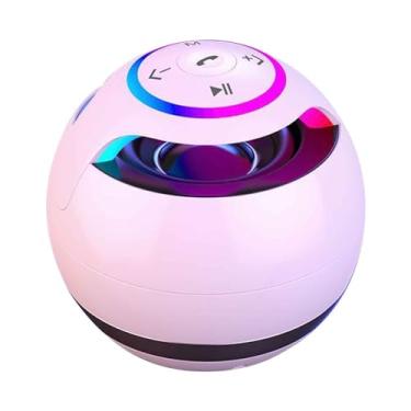 Imagem de Alto-falantes Bluetooth inteligentes, áudio Bluetooth portátil sem fio, mini alto-falante baixo, Bluetooth 5.0, chamada de voz inteligente, com luz RGB, para casa, ao ar livre, festa /1504
