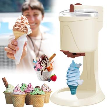 Imagem de MáQuina De Sorvete Soft Serve, 1000ml Máquina Automática Sorvete De Iogurte Caseiro DIY, Usar Basta Fazer 10 Minutos, Suficiente Para 7 a 8 Pessoas, Para Liquidificador Portátil Doméstico