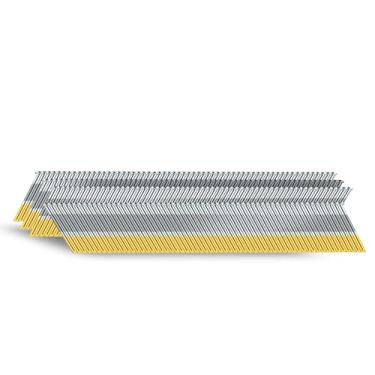 Imagem de SITLDY Pregos com acabamento angular DA calibre 15, 34 graus, 3,5 cm, 2000 unidades, galvanizado, para pregador pneumático, elétrico com acabamento angular