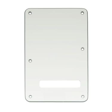 Imagem de Musiclily 6 Furos Escudo Traseiro Back Plate para Guitarra Fender EUA/Mexicana Made Stratocaster Standard Estilo Moderno,3 Camadas Pergaminho