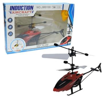 Imagem de Helicoptero Drone Que Voa A Sensor Pelas Maos Controle Nf (vermelho)