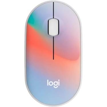 Imagem de Logitech Mouse sem fio M340 com impressões de edição limitada, receptor USB e cliques silenciosos, mouse sem fio portátil para laptop, PC, Windows, Chrome, Surface, Sheer Dream - Ótico - Sem fio - 10