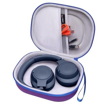 Imagem de LTGEM EVA Capa rígida para JBL Live 770NC/660NC/650BT/460NC/670NC/400BT/500BT e JBL Tune 770NC/710BT/720BT/760NC/700BT/750BT/510BT/660NC/520BT/500BT/500BT. 0/E45BT Fone de ouvido sem fio Bluetooth