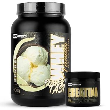 Imagem de Kit Pro Corps Whey 3W Power Taste 900g + Creatina Beta Alanina e Glutamina 100g (900g, Sorvete de Baunilha)