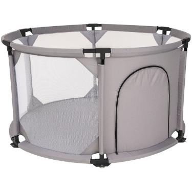 Imagem de Cercadinho para Bebe Chiqueirinho Kiddo Ici 134 x 134 Cinza