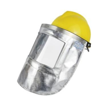 Imagem de oshhni Capa protetora de folha de alumínio resistente a altas temperaturas capa protetora de soldagem profissional multiuso para siderúrgicas, Cor Do Capacete Aleatória