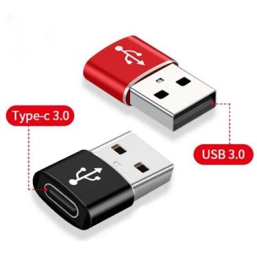 Imagem de Adaptador Plug Tipo C Fêmea Para Usb 3.0 Otg Macho - ADAPTER