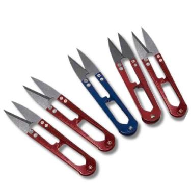 Imagem de Kit 05 Tesoura de Arremate de Metal Tic Tac 11cm - TC-805(10,6cm) - La