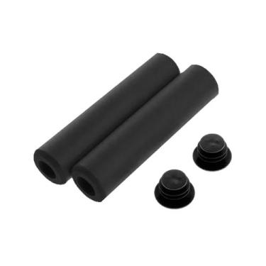 Imagem de Manopla MTB Silicone WS-088 Macia 130mm Preto c/ Plugs - KTR