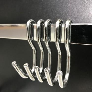 Imagem de Kit 5 Ganchos Para Utensílios De Cozinha Modelo S - MetalCromo