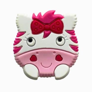Imagem de Kit 50 Peças aplique Emborrachado Zebra Colorida - RAE, Rosa