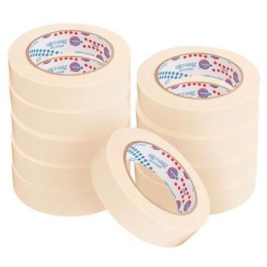Imagem de Kit 10 Fita Crepe 24mm x 50m   Eurocel
