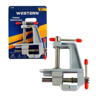 Imagem de MINI TORNO Compacto Profissional de Bancada Base Fixa para Artesanato 