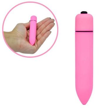 Imagem de Vibrador Bullet Power Cápsula Vibratória Aveludada Rosa - Sexy Import