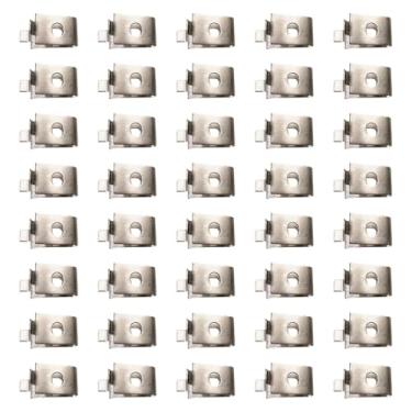 Imagem de Kuntesetty 40 Peças de Clipes de Suporte de Prateleira Ajustáveis, Clipes de Prateleira, Loja Resistente, Fácil Instalação, Pinos de Prateleira de Armário de Gua