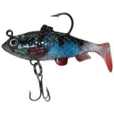 Imagem de Kit 5 Isca Artificial Pesca Soft Lambari Com Anzol Garateia