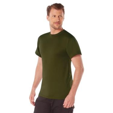 Imagem de Rothco Camiseta 18304 Secagem Rápida com Absorção de Umidade Cor: Verde-oliva Drab, Tamanho: P