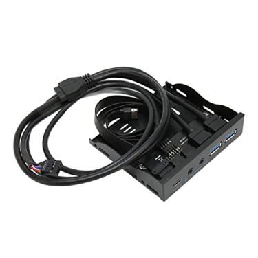 Imagem de Painel Frontal USB 3.2 Hub Iron Shell Leitor de Disquete Plug and Play para Linux