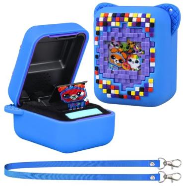 Imagem de Supmay Capa de silicone para animal de estimação digital de brinquedo interativo Bitzee, bolsa protetora de silicone macio, capa protetora para acessórios eletrônicos virtuais Bitzee, azul