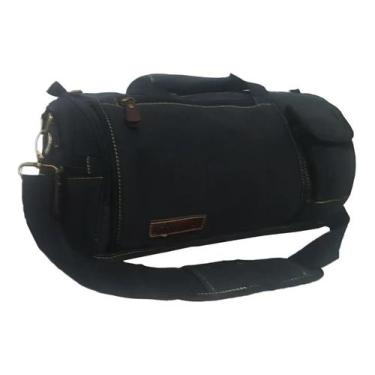Imagem de Mala Bolsa De Mão Em Lona De Qualidade Viagem Trabalho - KVN, Preto