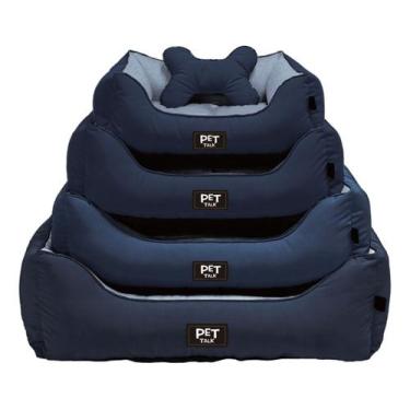 Imagem de Cama Pet De Malha Refrescante - Pet Talk, G, Azul