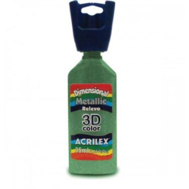 Imagem de Tinta Dimensional Metálica 35ml - 557 Verde Acrilex