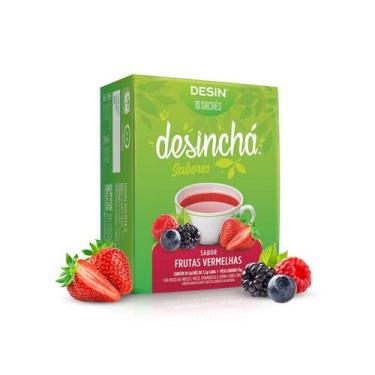 Imagem de Desincha Frutas Vermelhas (10 sachês) - Desinchá