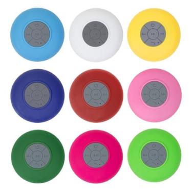 Imagem de Caixa de Som Bluetooth Prova D agua  Com Ventosa Banheiro Colorida - S