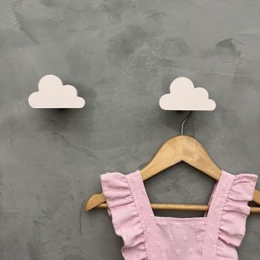 Imagem de 2 Ganchos de parede infantil menina decoração formatos rosa - Hanger D