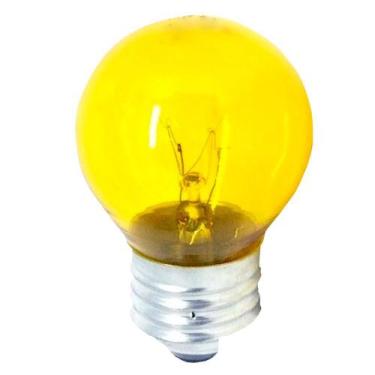 Imagem de Lâmpada Bolinha 15w Incandescente E-27 Amarela 127v - BRASFORT
