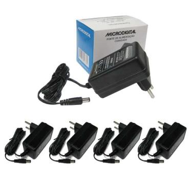 Imagem de Kit 5 Fontes de Alimentação Bivolt Automática 12VDC 1A MA 3S - Microdi