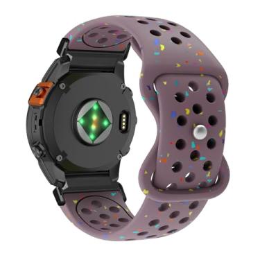 Imagem de Pulseiras Compatíveis com Garmin Fenix 5X GPS/Fenix 5X Puls, Pulseira Esportiva Respirável de Silicone Macio Pulseira de Substituição para Garmin Fenix 5X GPS/Fenix 5X Puls para Mulheres e Homens (3)