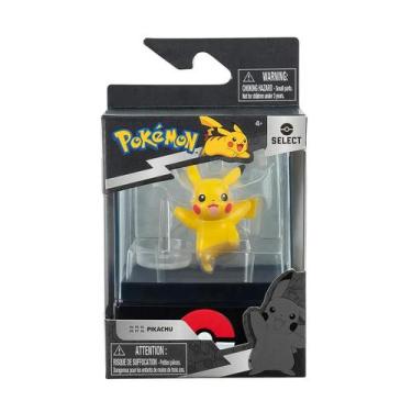 Imagem de Figura Pokemon Pikachu Batalha 5cm Colecionável com case Coleção Sunny