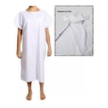 Imagem de Camisola Hospitalar Para Pacientes Transpassado Nas Costas - Carmoni, 