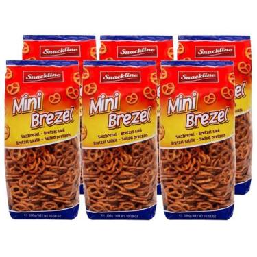 Imagem de kit 6 SALGADINHO PRETZELS MINI GUNZ 300GR