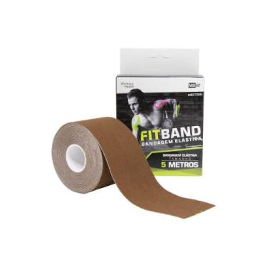 Imagem de Kinesio Tape Fita Bandagem Elástica Adesiva 5 Metros Mbfit