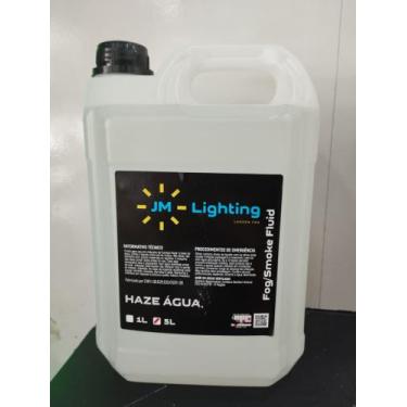 Imagem de Liquido Fluido Maquina Fumaça Haze Base Agua 5 Litros - JM LIGHTING